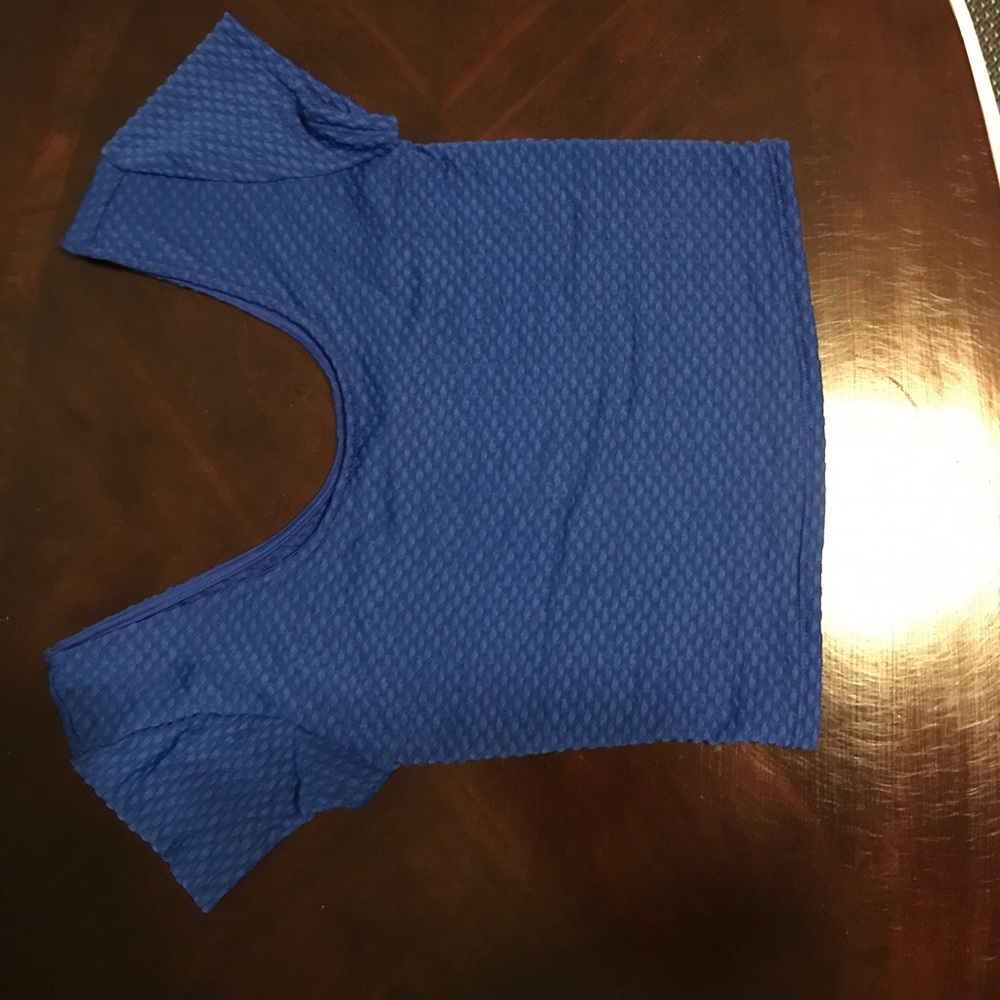 Royal blue crop top